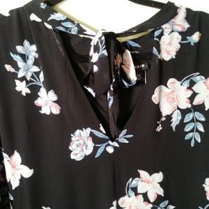 Torrid Black Floral Dress NWT